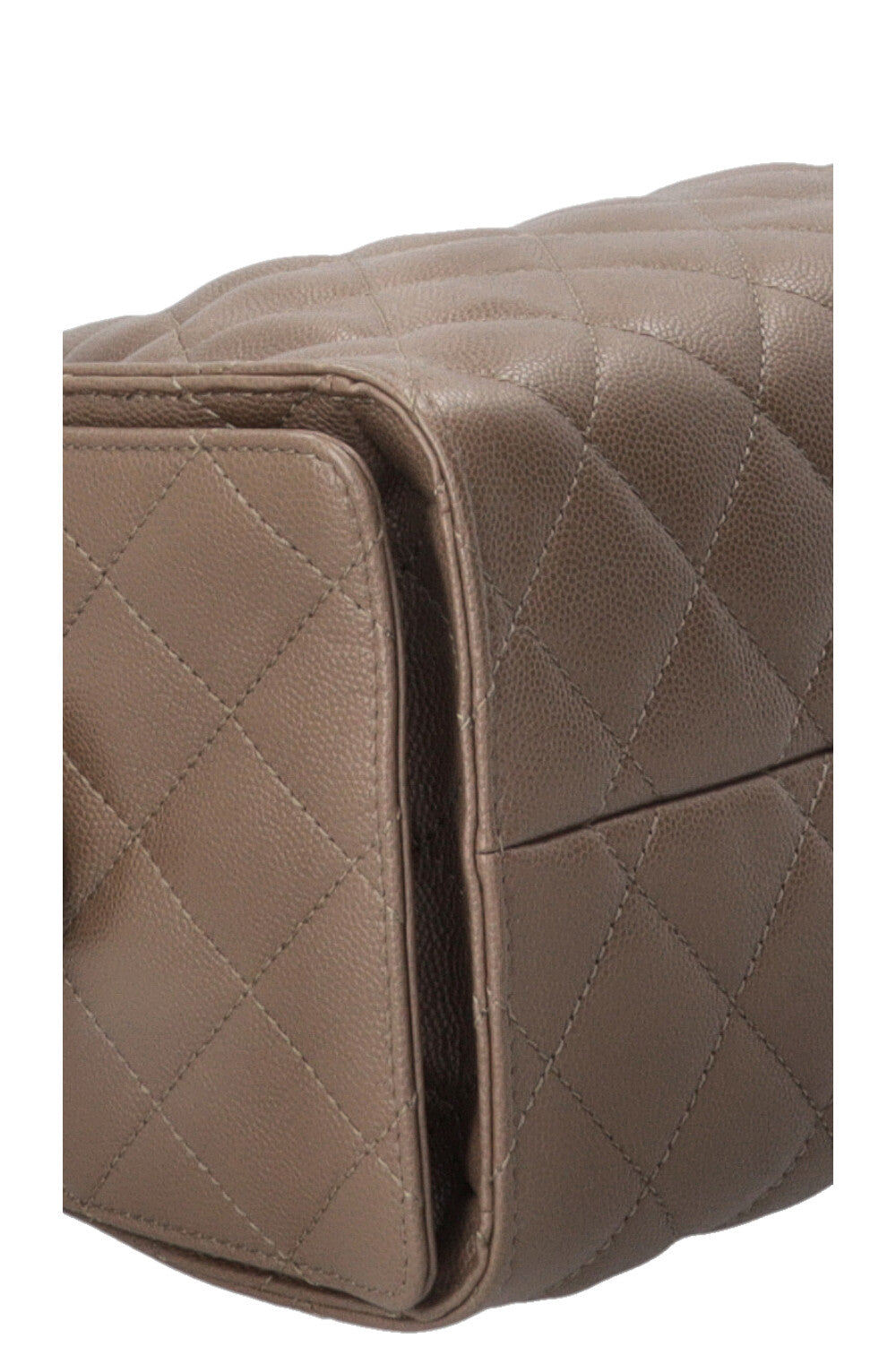 CHANEL 25 Small Caviar Leather Khaki