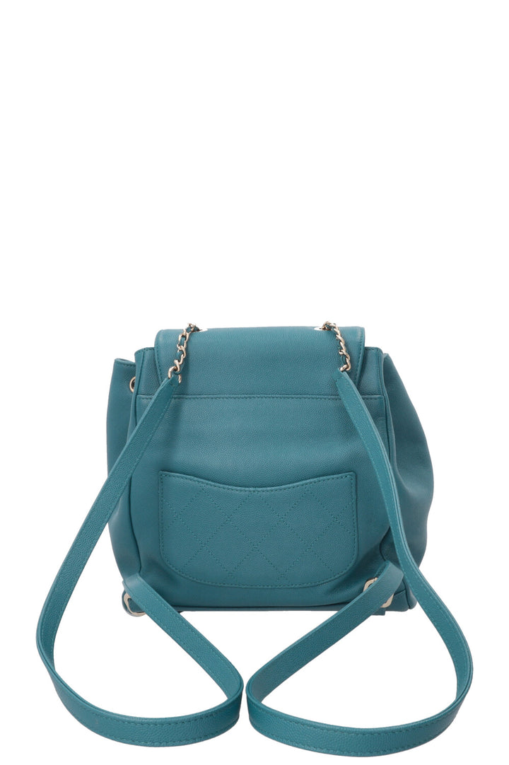 CHANEL Affinity Backpack Caviar Turquoise