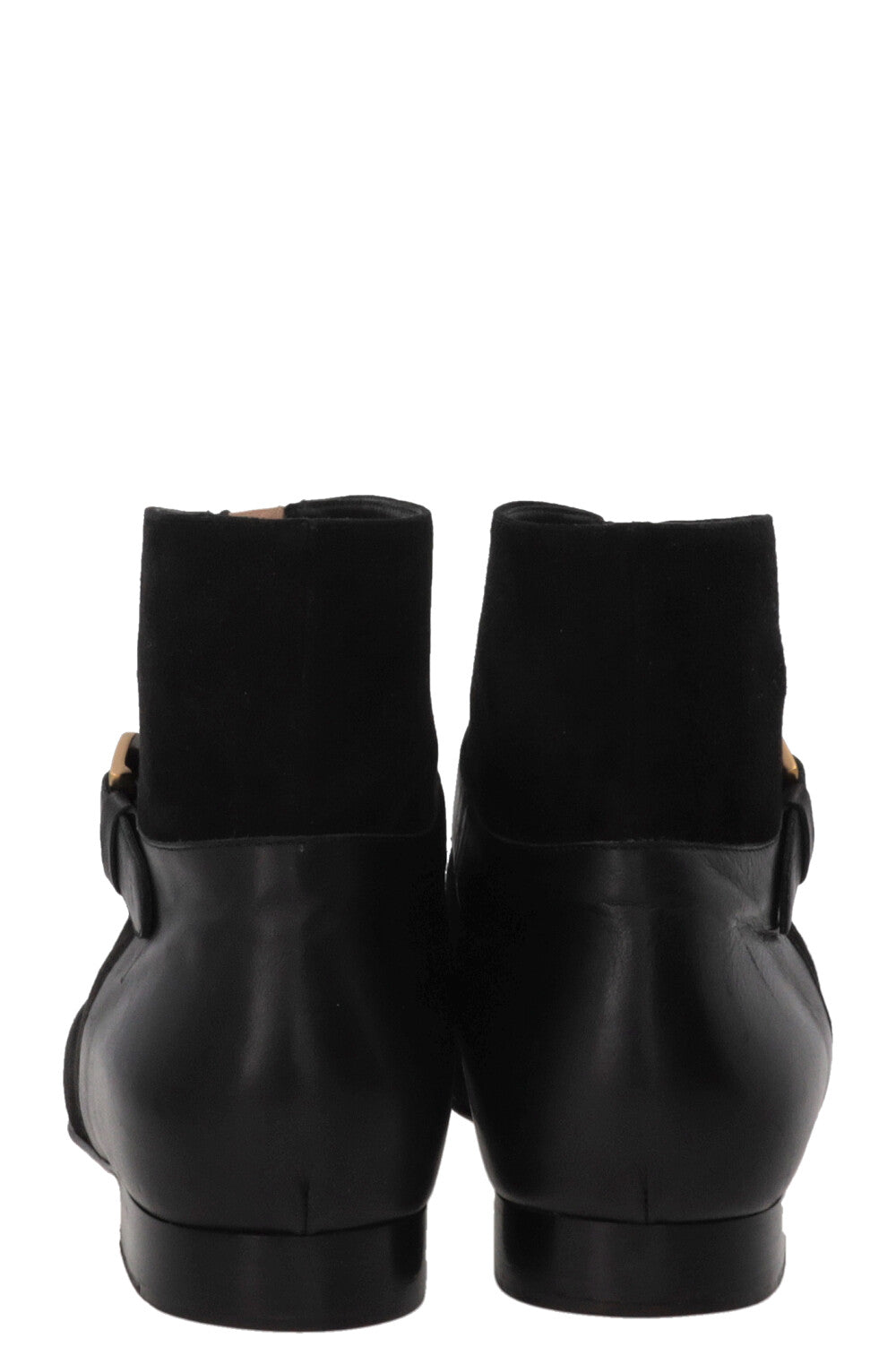 CHANEL Ankle Boots Suede Black
