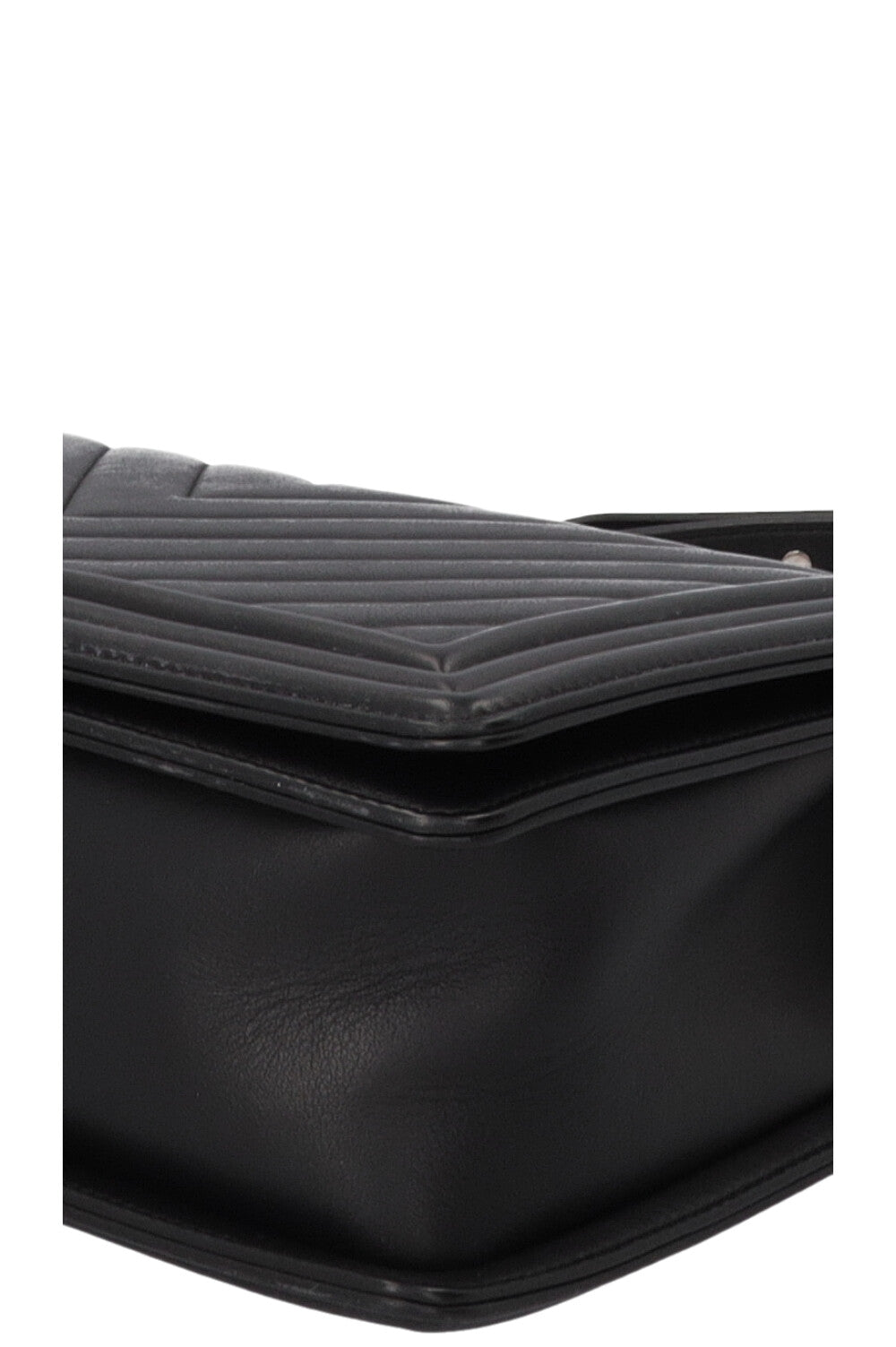 CHANEL Boy Bag New Medium Leather Black