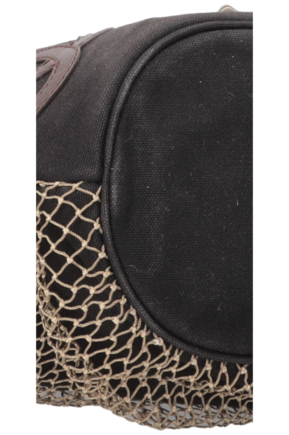 CHANEL CC Camellia Rope Bag Canvas