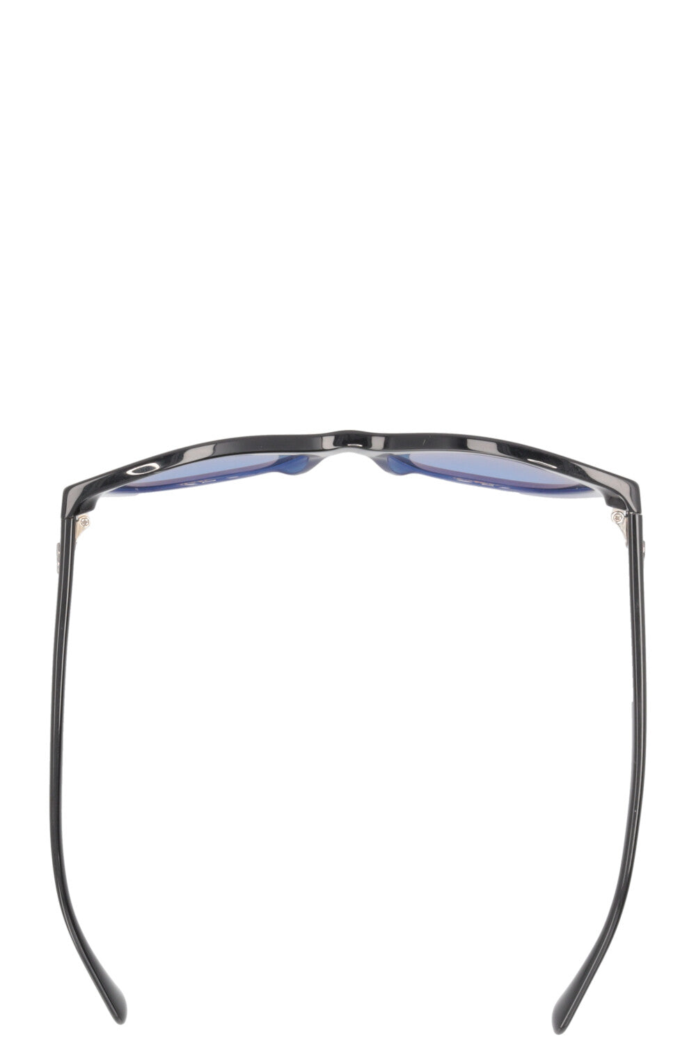 CHANEL CC Cat Eye Sunglasses Blue Black