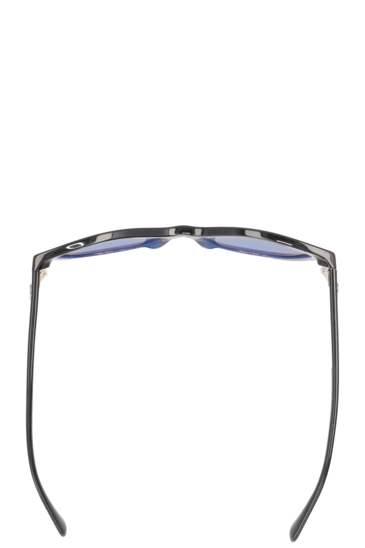 CHANEL CC Cat Eye Sunglasses Blue Black