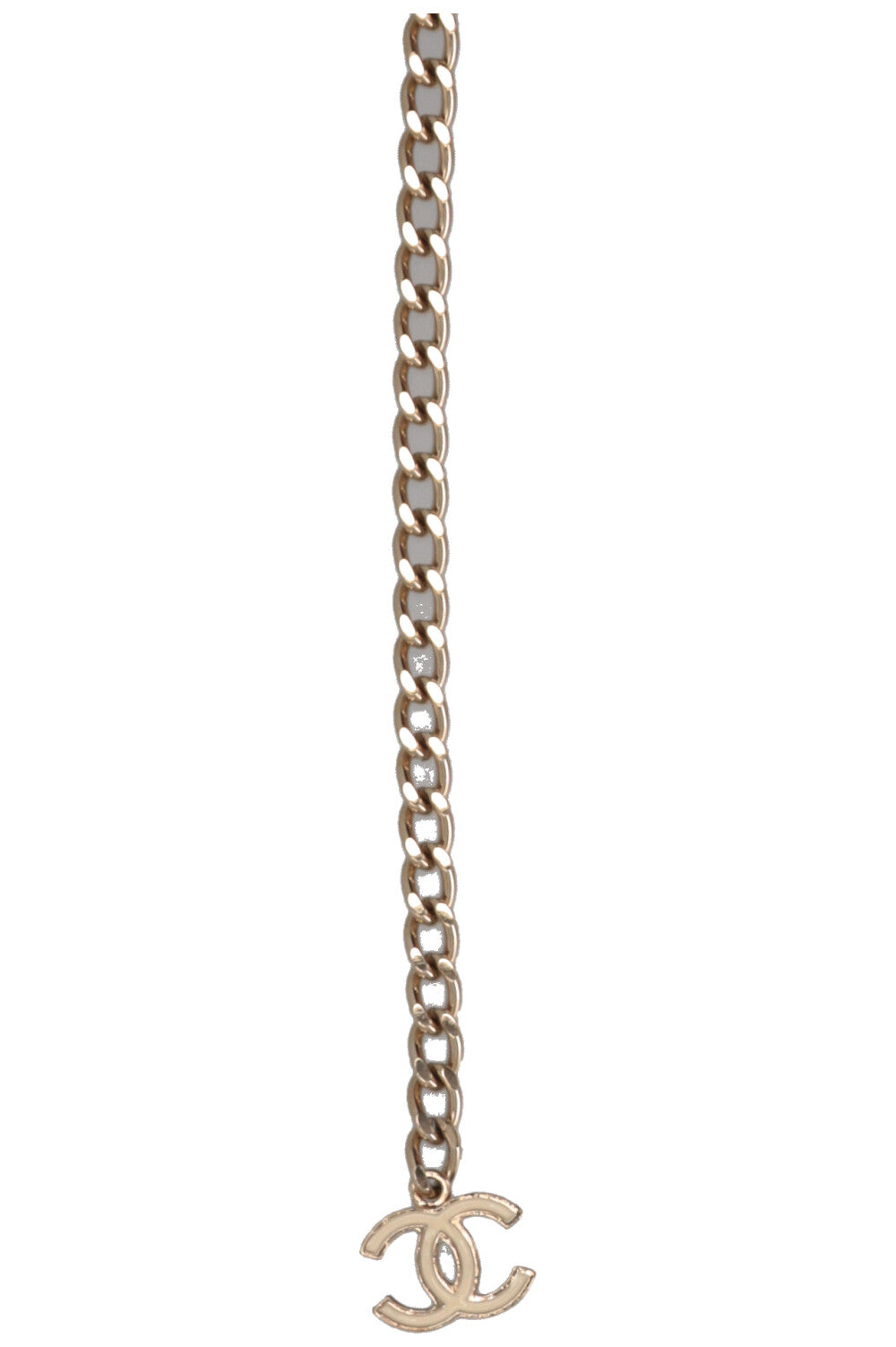CHANEL CC Chain Belt Champagnergold Ivory
