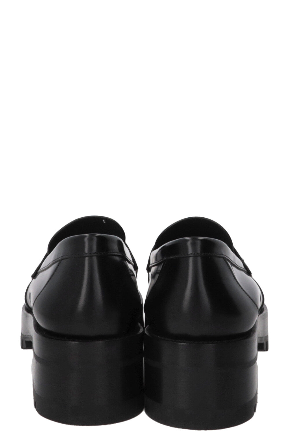 Mocassins chunky CC CHANEL en cuir noir