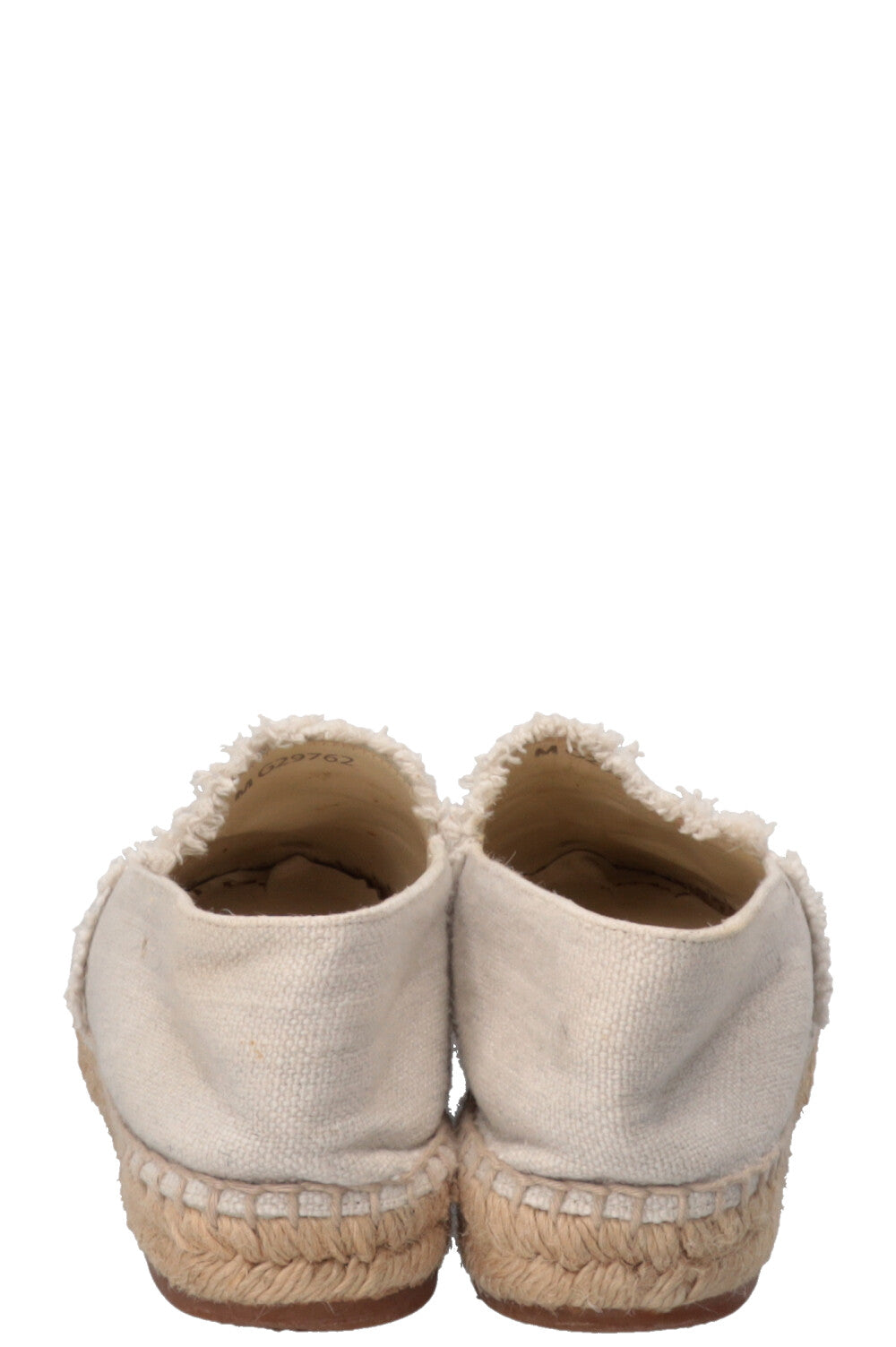 CHANEL CC Espadrilles Canvas Off-White Black