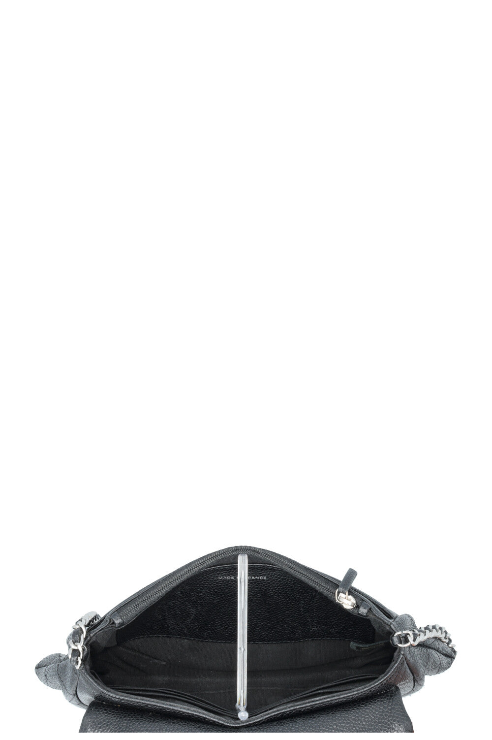 CHANEL CC Half Moon WOC Caviar Black