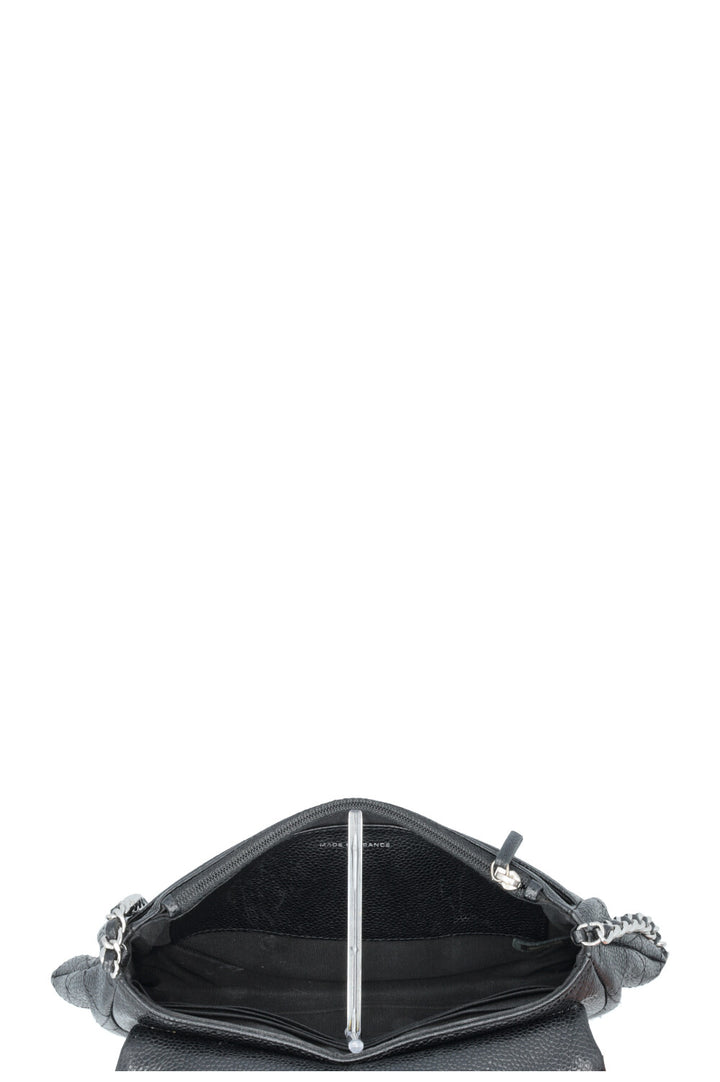 CHANEL CC Half Moon WOC Caviar Black