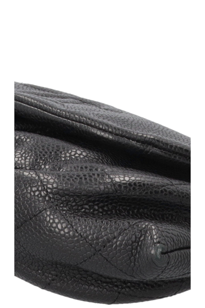 CHANEL CC Half Moon WOC Caviar Black