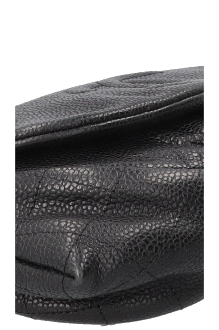 CHANEL CC Half Moon WOC Caviar Black
