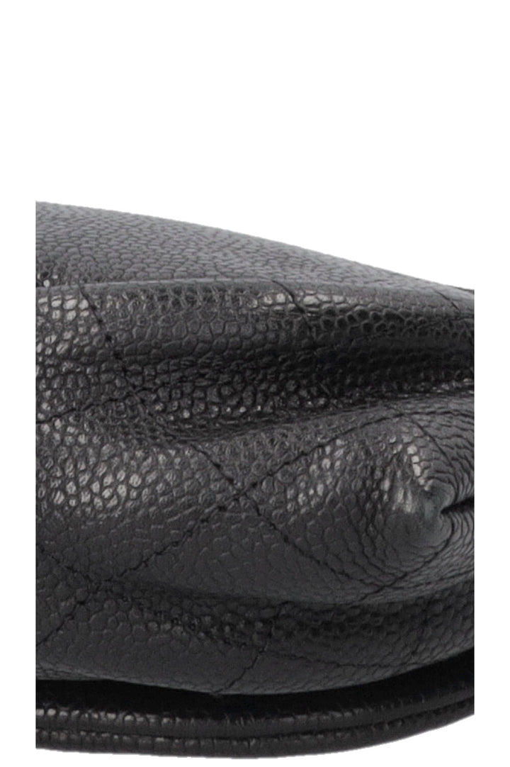 CHANEL CC Half Moon WOC Caviar Black