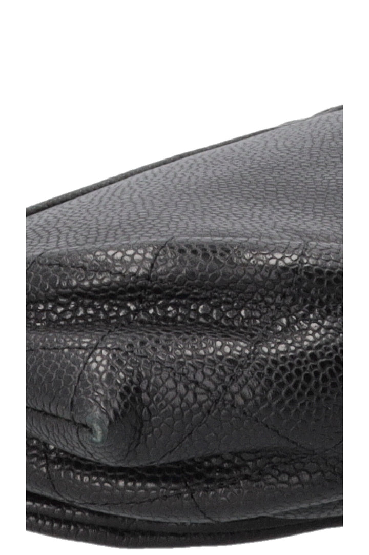 CHANEL CC Half Moon WOC Caviar Black