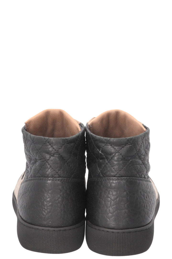 CHANEL CC High Top Sneakers Nubuck Beige Black