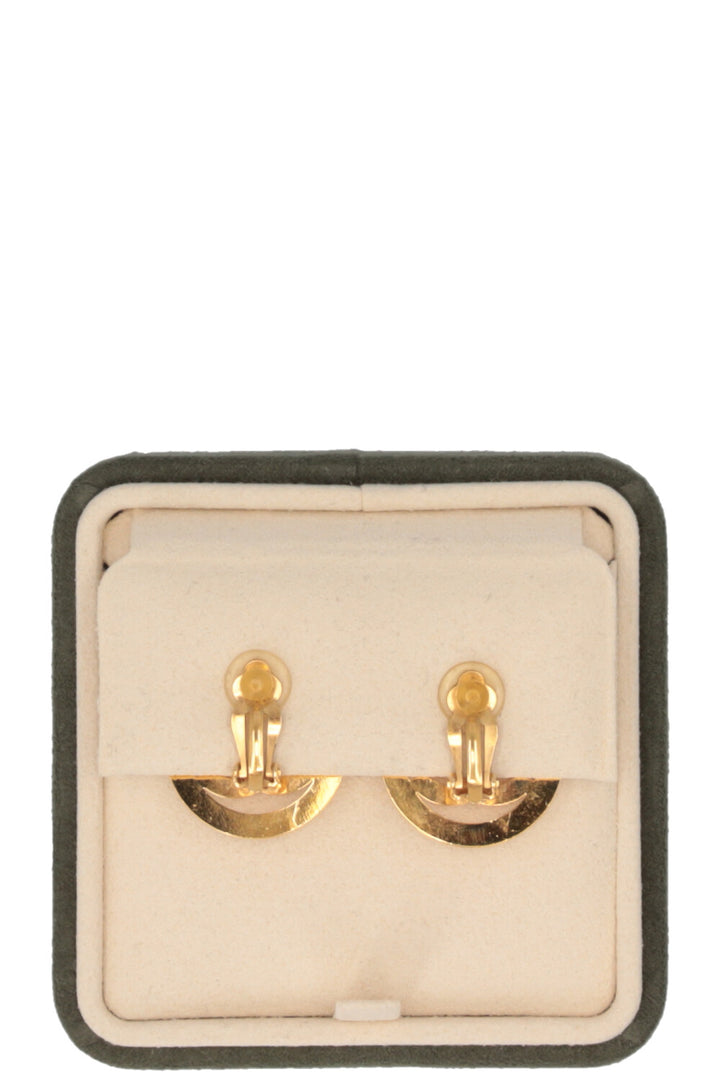 CHANEL CC Lock Earrings Gold-plated metal Gold