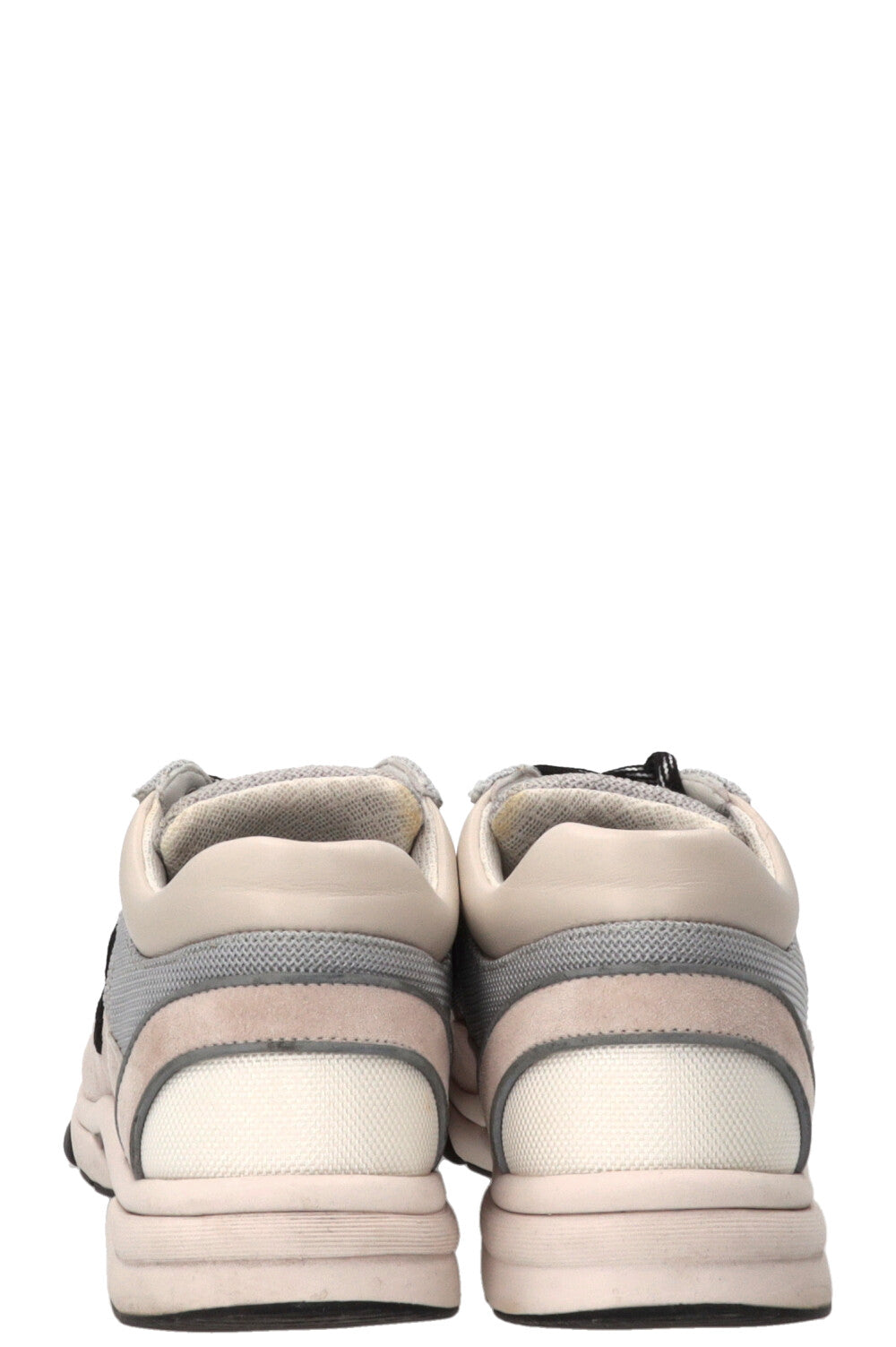 CHANEL CC Reflective Sneakers Suede Grey