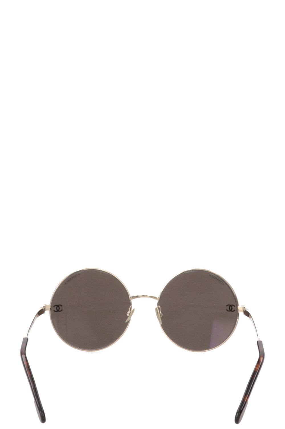 CHANEL CC Round Sunglasses 5418 Metal Gold