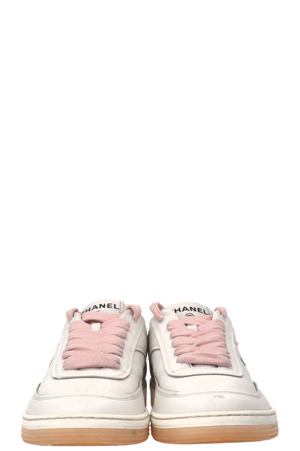 CHANEL CC Runner Sneaker White Pink