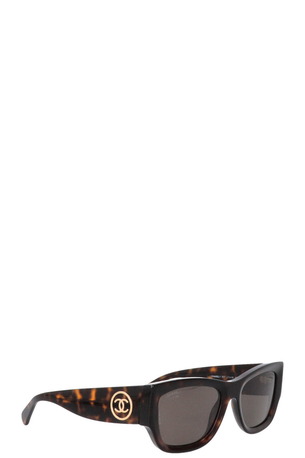 CHANEL CC Sunglasses Tortoiseshell c.714/83