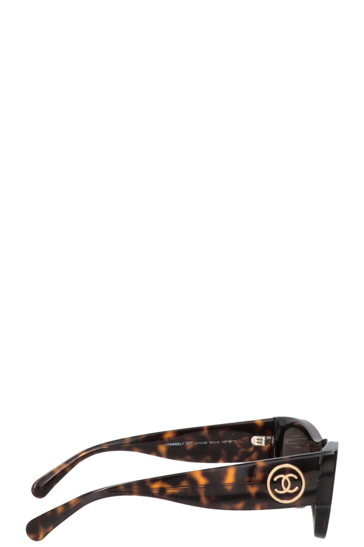CHANEL CC Sunglasses Tortoiseshell c.714/83
