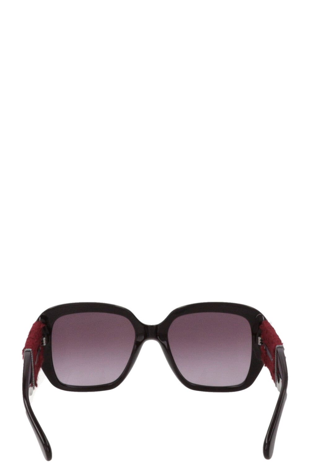 CHANEL CC Sunglasses Tweed Bordeaux