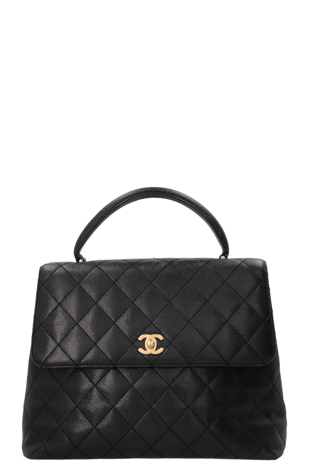 CHANEL CC Top Handle Caviar Noir