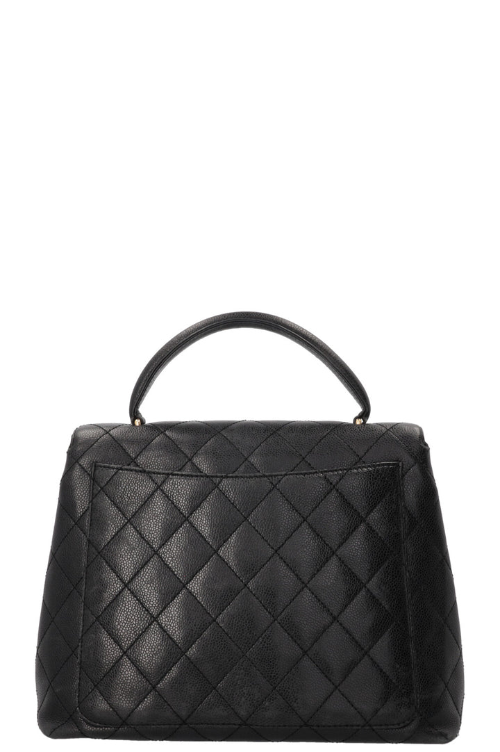 CHANEL CC Top Handle Caviar Noir