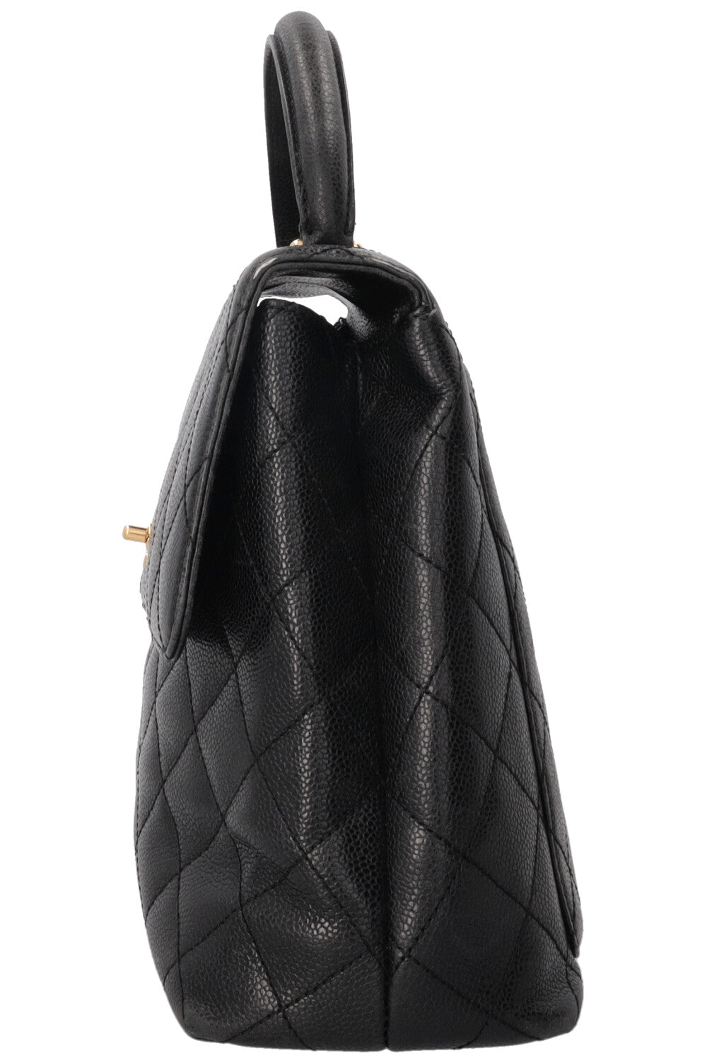 CHANEL CC Top Handle Caviar Noir