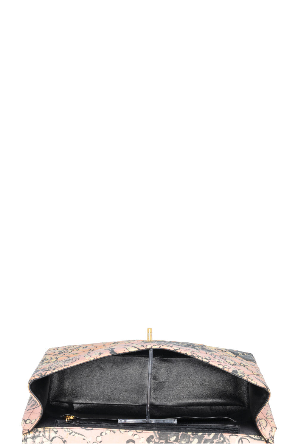 CHANEL Camellia Printed Single Maxi Flap Coated Canvas
