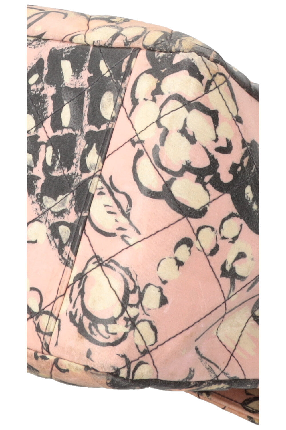 CHANEL Camellia Printed Single Maxi Flap Coated Canvas