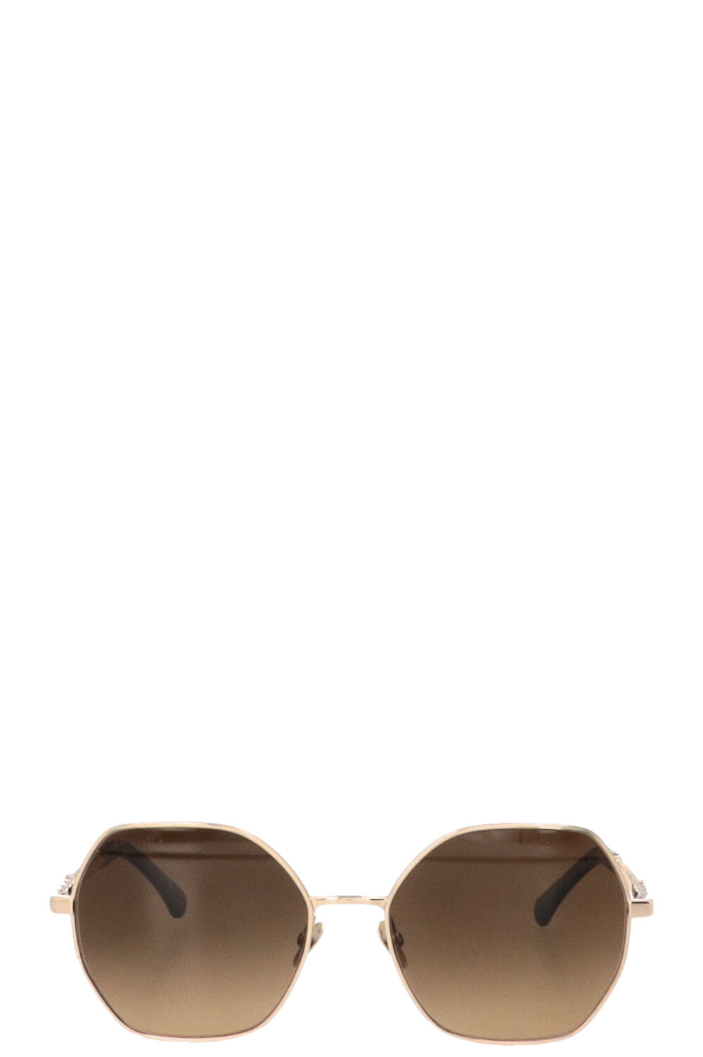 Lunettes de soleil CHANEL chaîne dorée 4281