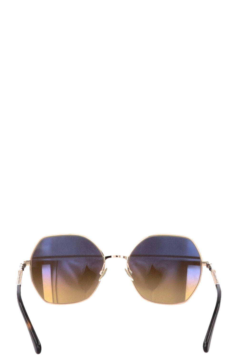 Lunettes de soleil CHANEL chaîne dorée 4281