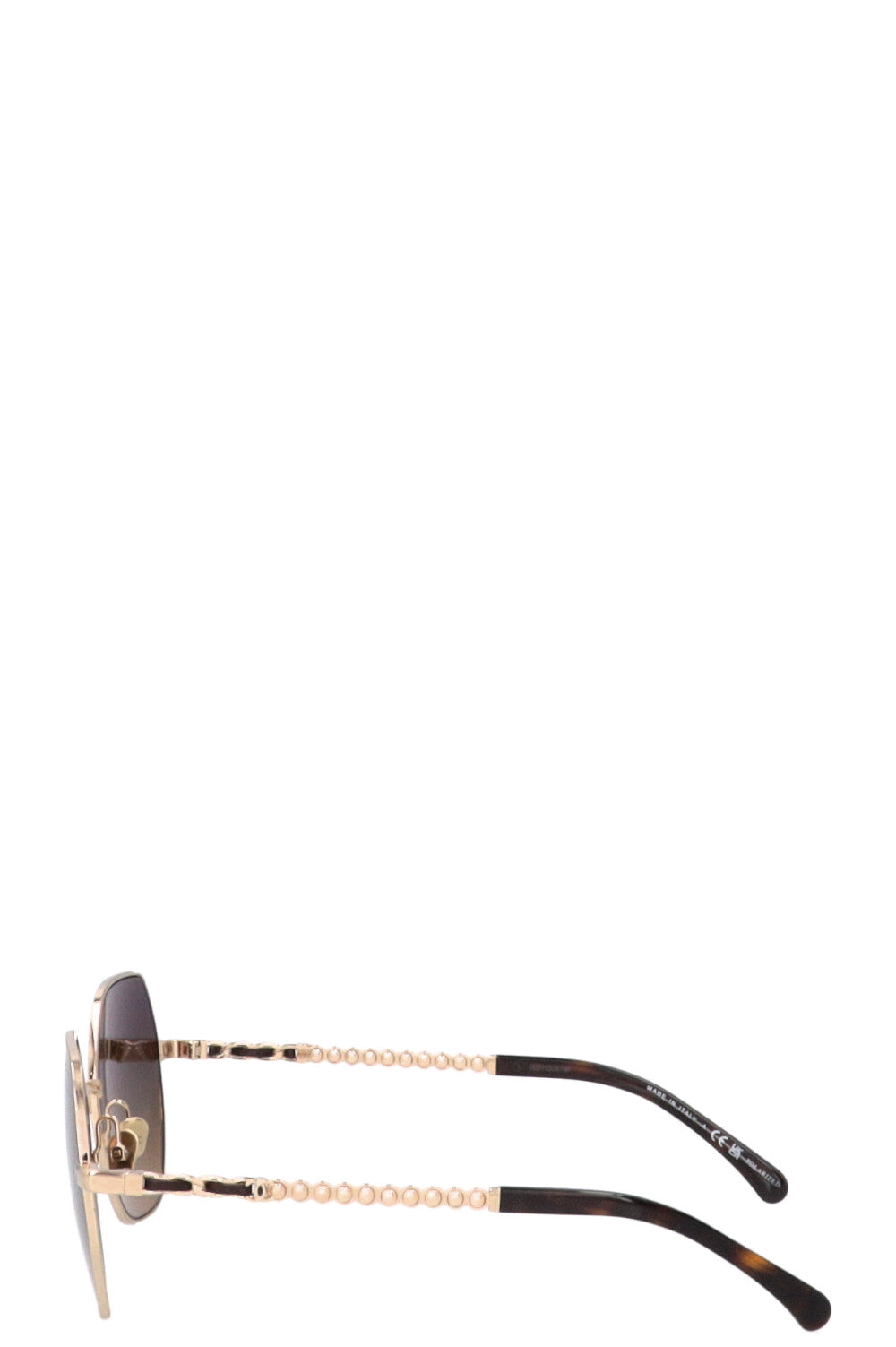 Lunettes de soleil CHANEL chaîne dorée 4281