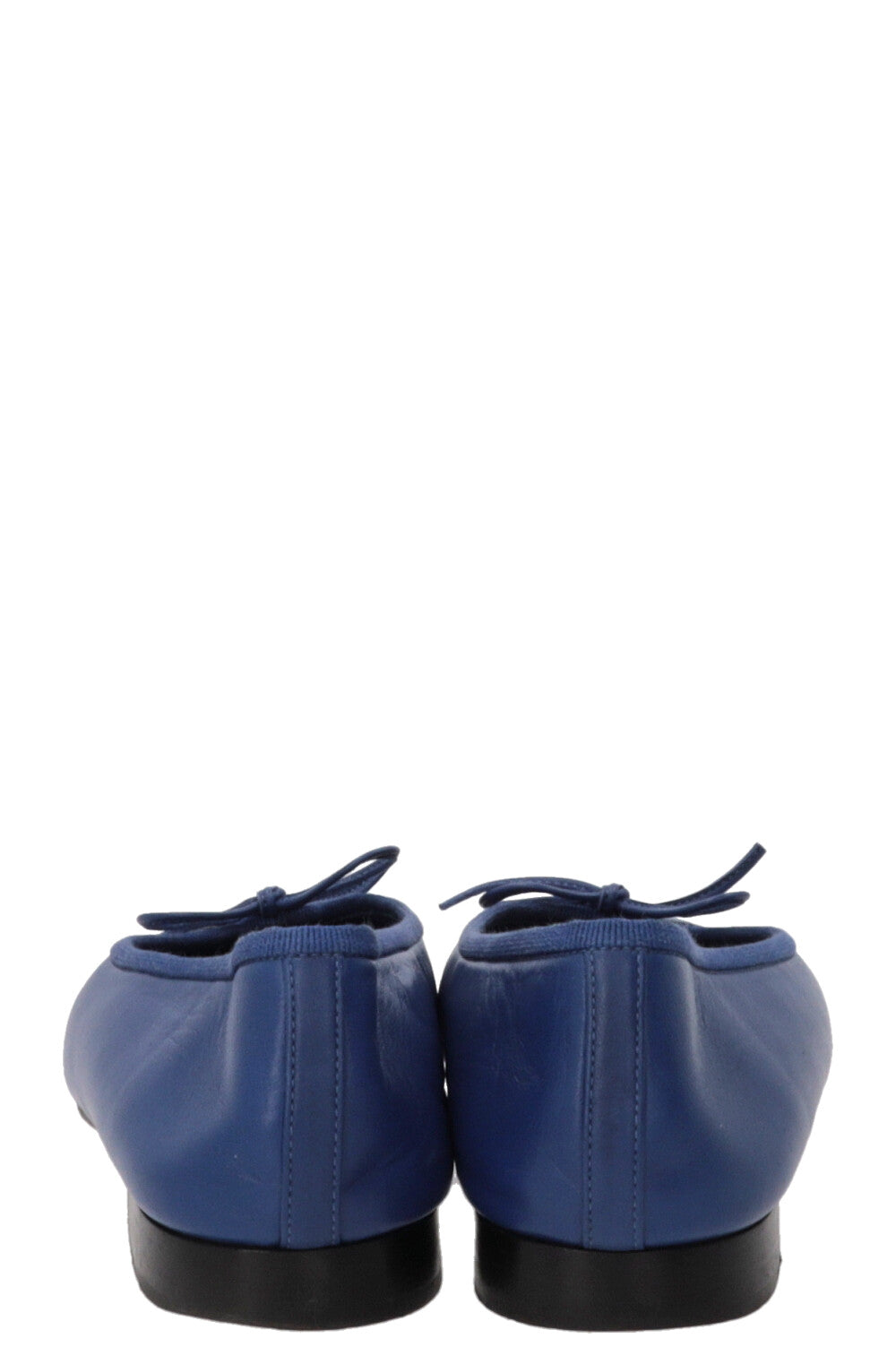CHANEL Classic Ballet Flats Lambskin Blue