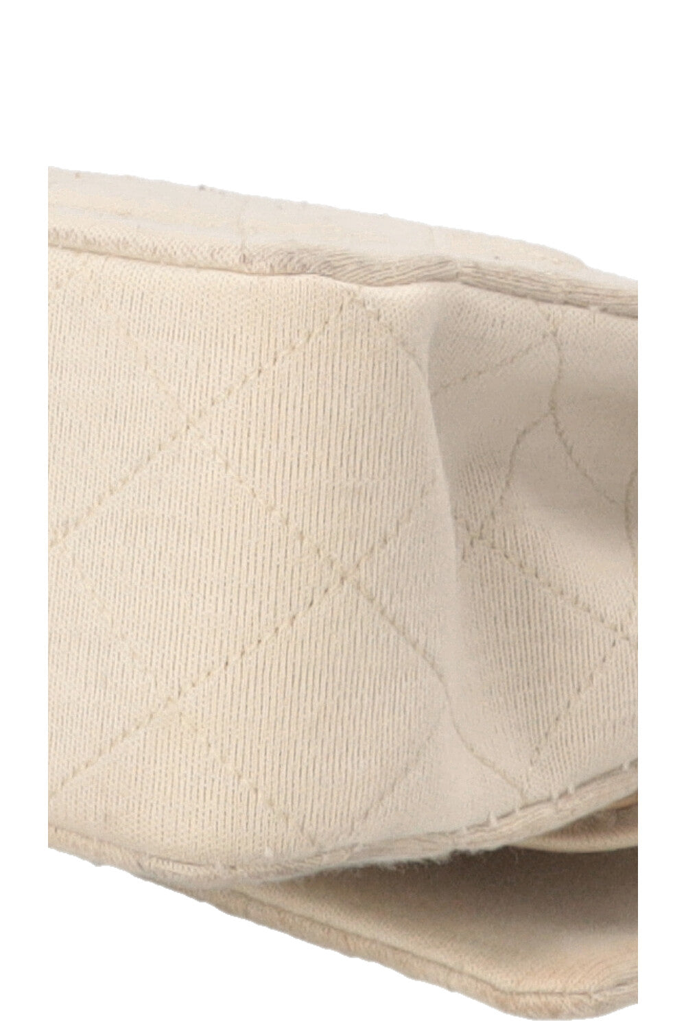 CHANEL Classic Medium Double Flap Jersey Beige
