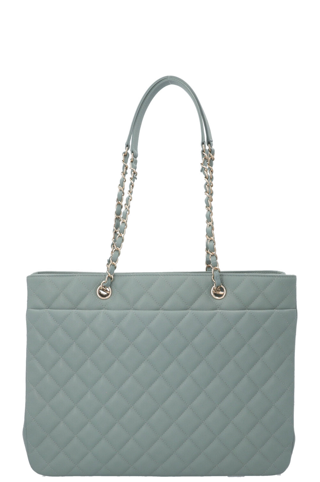 CHANEL Classic Shopping Tote Large Caviar Mint