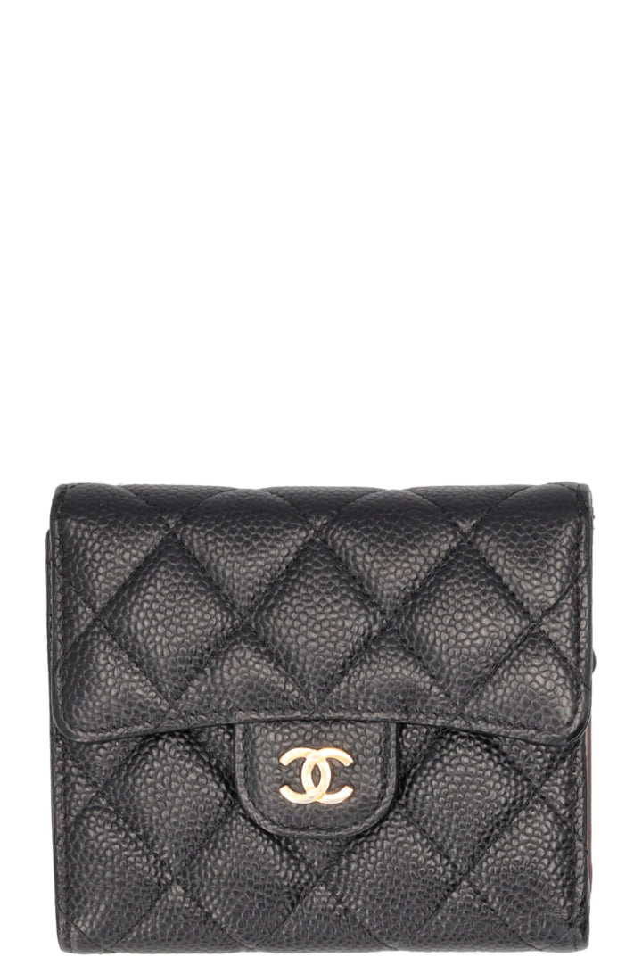 CHANEL Portefeuille Classique Caviar Noir