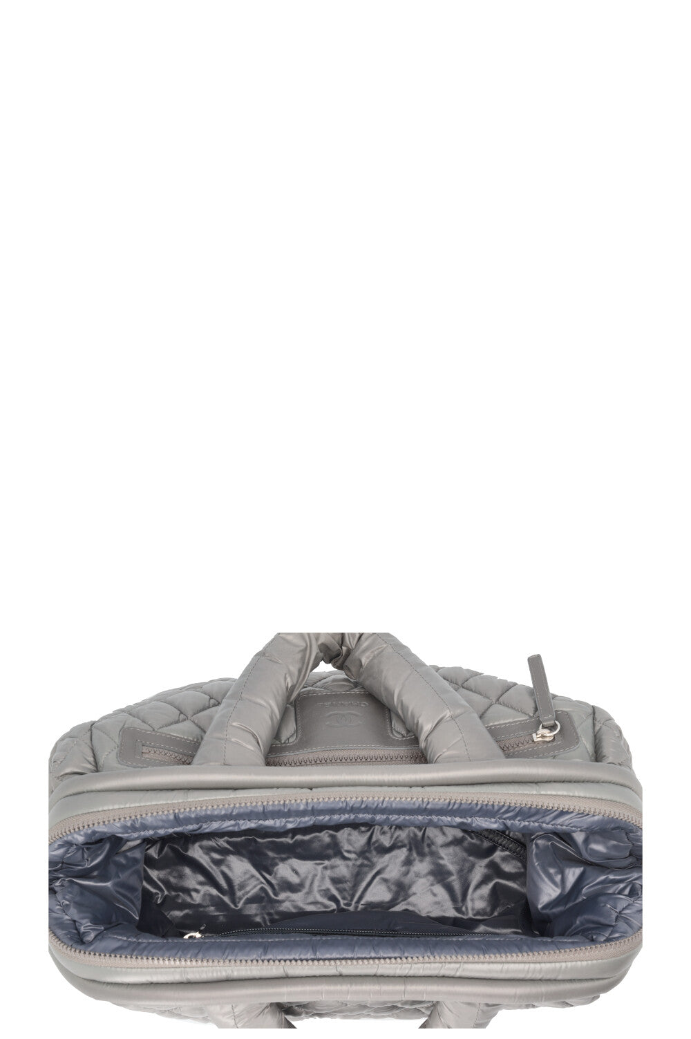 CHANEL Coco Cocoon Bowling Bag Nylon Grey