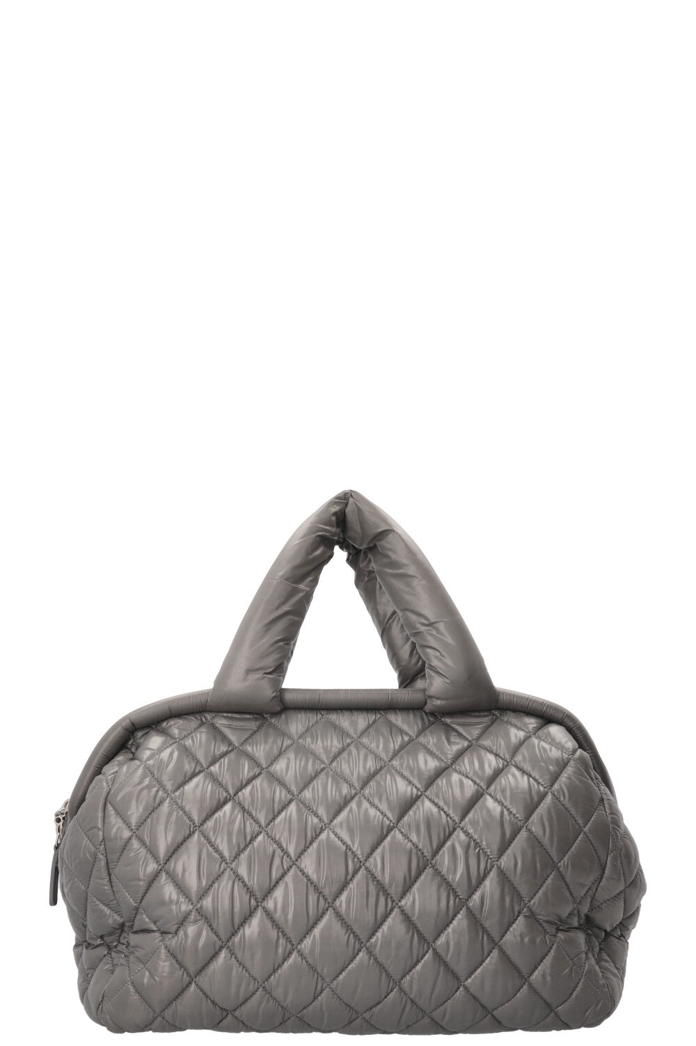 CHANEL Coco Cocoon Bowling Bag Nylon Grey