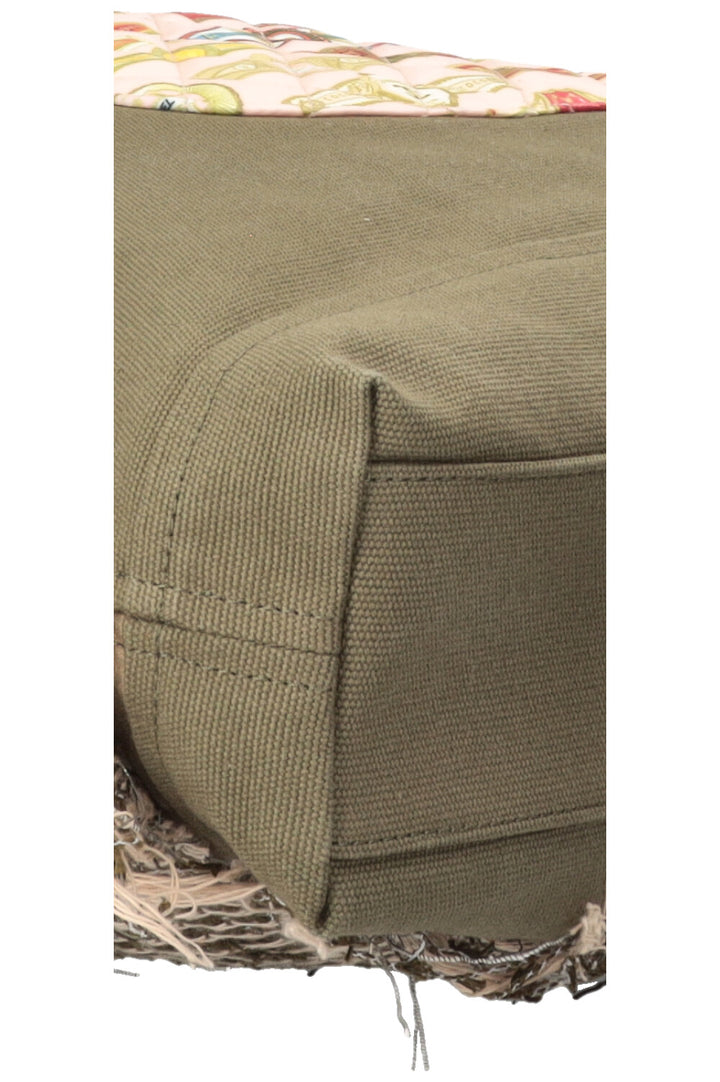 CHANEL Coco Cuba Tote Tweed Canvas Khaki