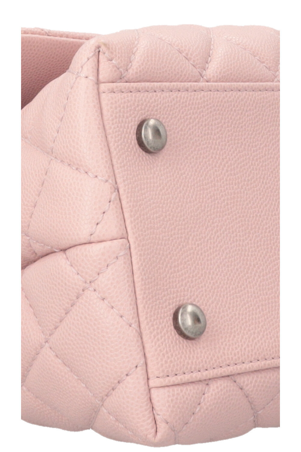 Sac CHANEL Coco Handle en caviar rose