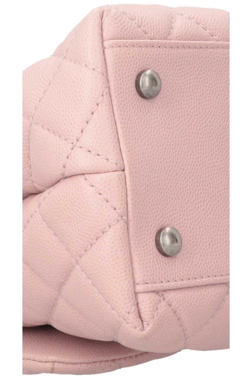 Sac CHANEL Coco Handle en caviar rose