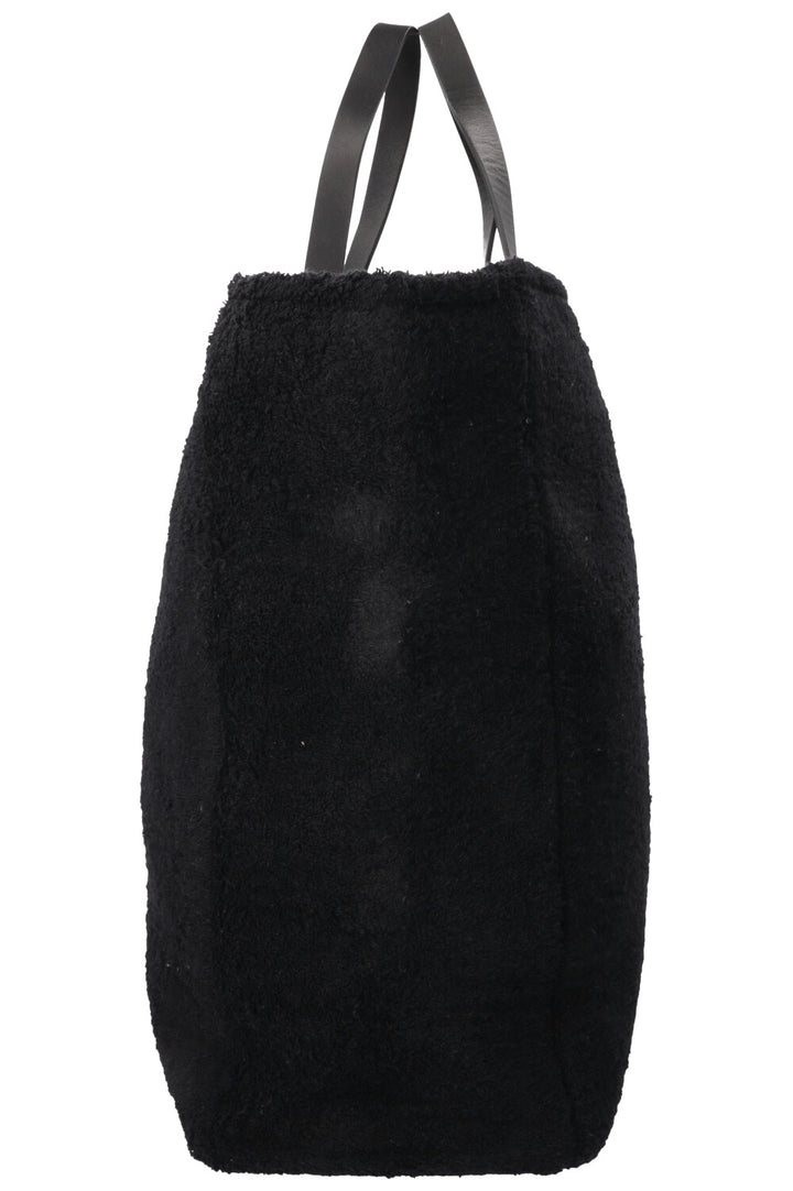 CHANEL Sac cabas Coco Mark éponge noir et blanc