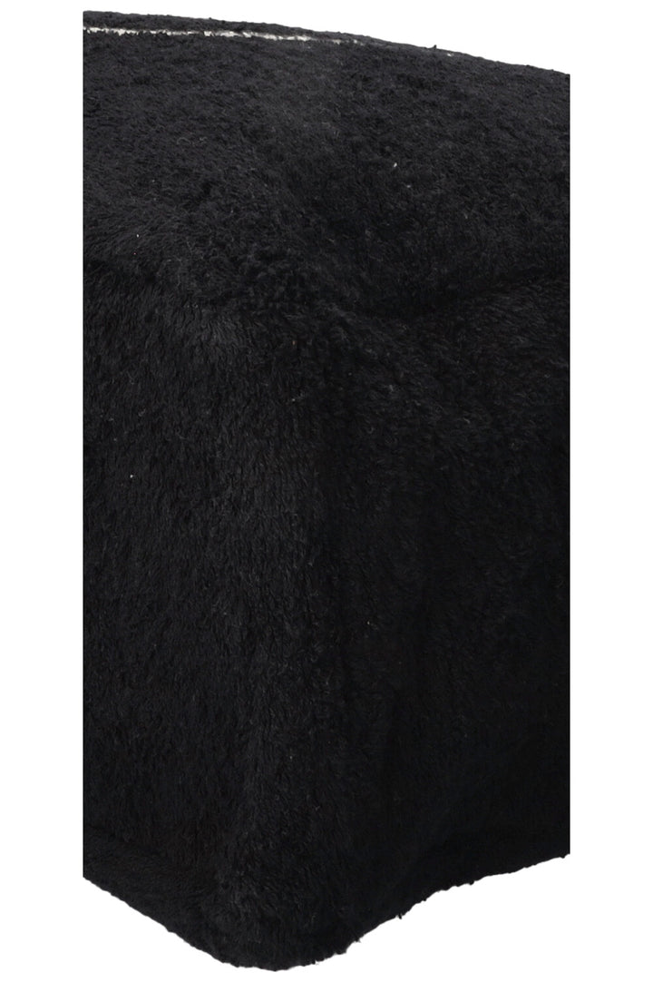CHANEL Sac cabas Coco Mark éponge noir et blanc