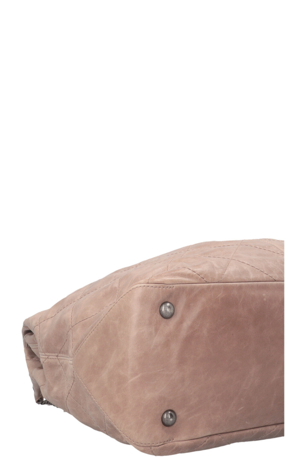CHANEL Coco Supple Hobo Bag Leather Taupe