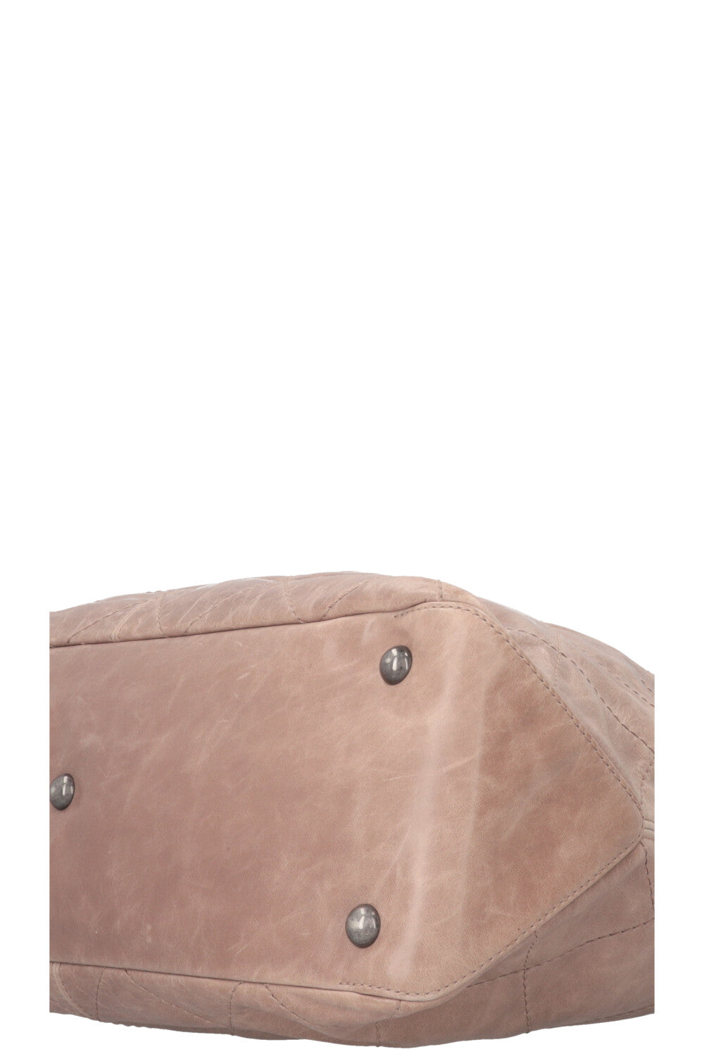 CHANEL Coco Supple Hobo Bag Leather Taupe