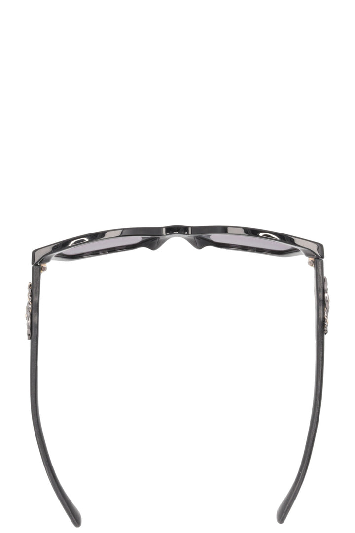 CHANEL Crystal CC Sunglasses Black 5456-Q-B