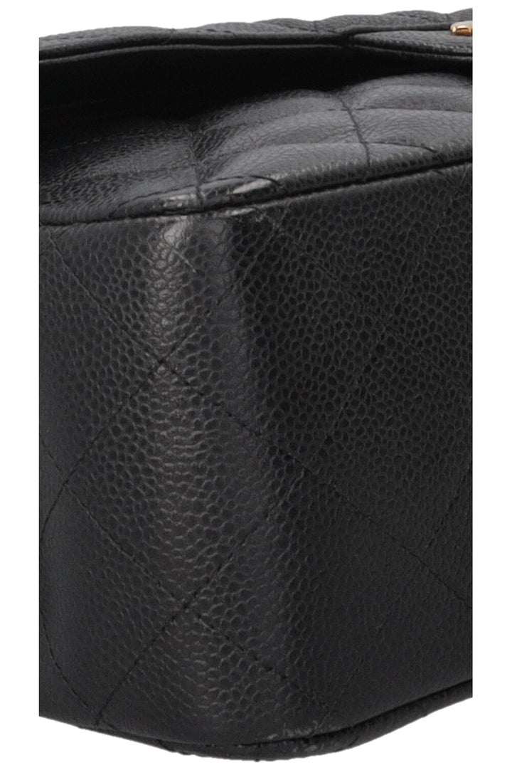 CHANEL Double Flap Bag Large Caviar Black