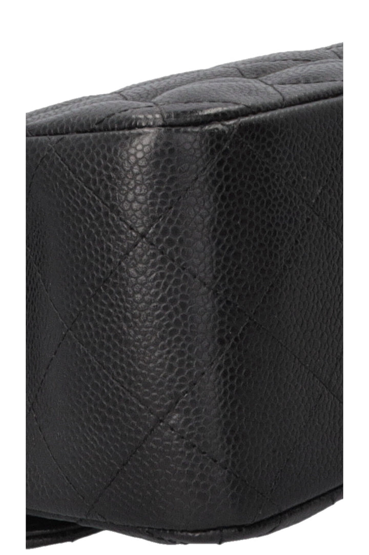 CHANEL Double Flap Bag Large Caviar Black