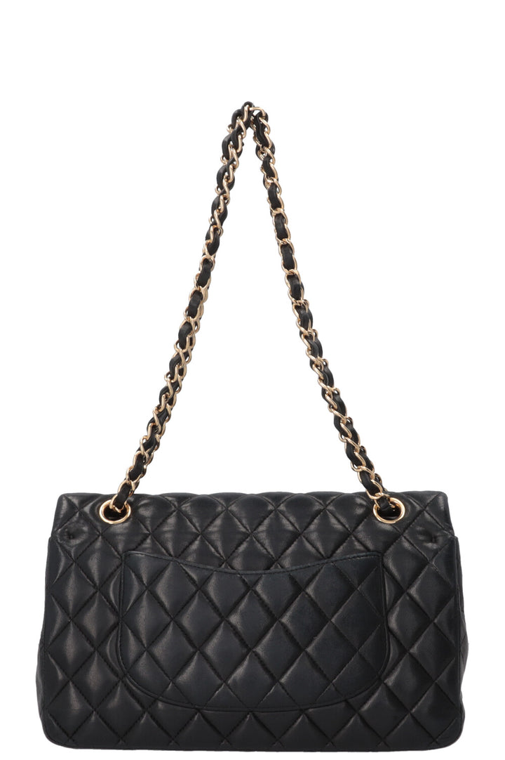 CHANEL Double Flap Bag Medium Lambskin Black