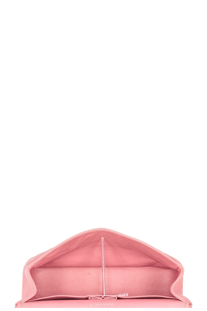 CHANEL Double Flap Large Leather Pink